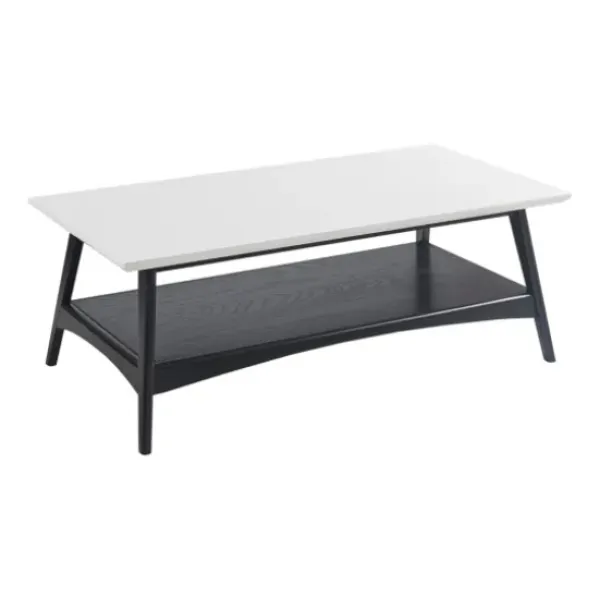 Coffee Tables-Kirkland's Home Ellis Black And White Wood Coffee Table Black/White