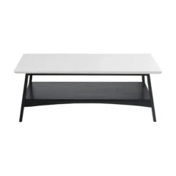Coffee Tables-Kirkland's Home Ellis Black And White Wood Coffee Table Black/White