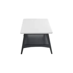 Coffee Tables-Kirkland's Home Ellis Black And White Wood Coffee Table Black/White