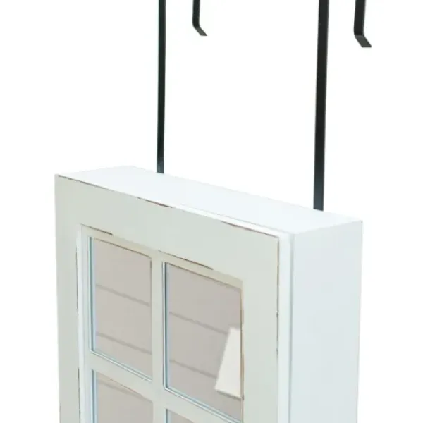 Armoires-Kirkland's Home Eloise Armoire Jewelry Mirror White
