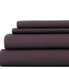 Bed Sheets-Kirkland's Home Embossed Checkered 3-Pc. Twin Sheet Set Purple