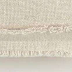 Pillows-Kirkland's Home Embroidered Botanical Pillow Ivory