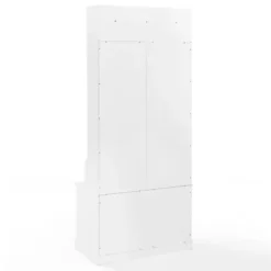 Entryway Furniture-Kirkland's Home Emily White Wood Storage Cube Hall Tree