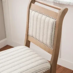 Bar Stools & Counter Height Stools-Kirkland's Home Emma Bar Stool With Nailhead Trim Gray