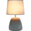 Table Lamps-Kirkland's Home Emma Concrete Table Lamp With Shade Gray