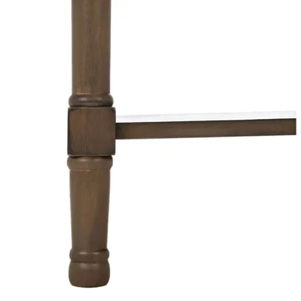 Accent & End Tables-Kirkland's Home Emory Natural Single Drawer Accent Table Black