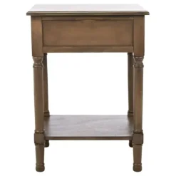 Accent & End Tables-Kirkland's Home Emory Natural Single Drawer Accent Table Black