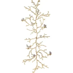 Wall Plaques-Kirkland's Home En Branches And Birds Metal Wall Plaque Gold