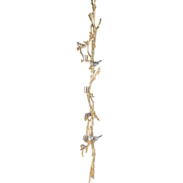 Wall Plaques-Kirkland's Home En Branches And Birds Metal Wall Plaque Gold