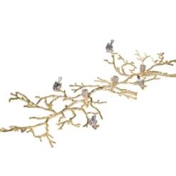 Wall Plaques-Kirkland's Home En Branches And Birds Metal Wall Plaque Gold