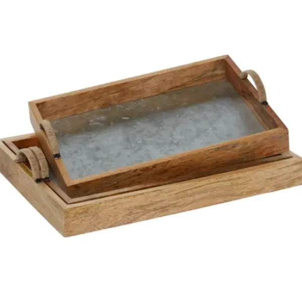 Decorative Trays-Kirkland's Home En Glammed Mirror Decorative Tray Gold