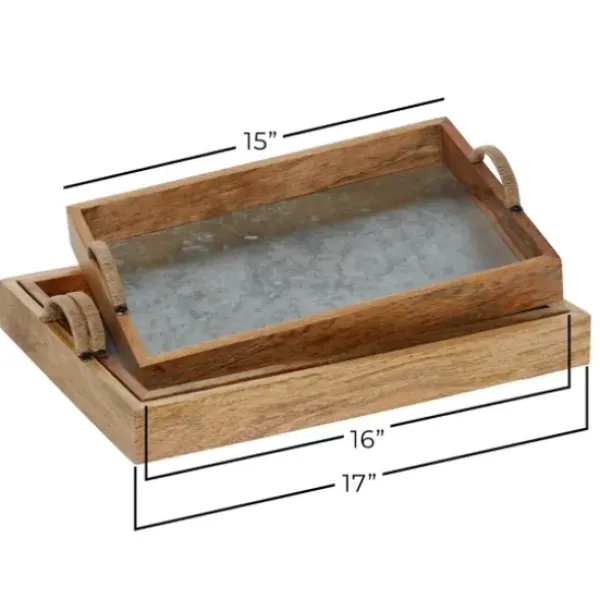 Decorative Trays-Kirkland's Home En Glammed Mirror Decorative Tray Gold
