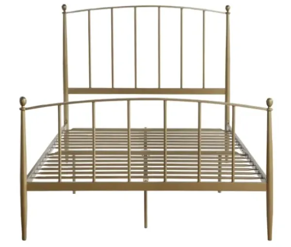 Beds & Headboards-Kirkland's Home En Sun Modern Arch Full Bed Frame Gold