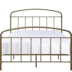 Beds & Headboards-Kirkland's Home En Sun Vintage Arch Full Bed Frame Gold