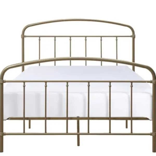 Beds & Headboards-Kirkland's Home En Sun Vintage Arch Full Bed Frame Gold