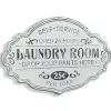 Wall Quotes & Signs-Kirkland's Home Enamel Laundry Room Wall Plaque White/Black