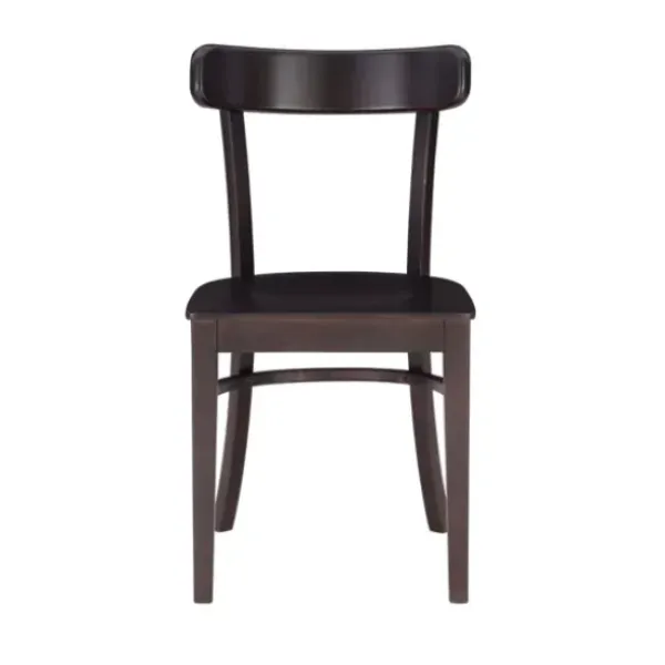 Accent Chairs-Kirkland's Home Espresso Curved Plank 2-Pc. Accent Chair Set Brown