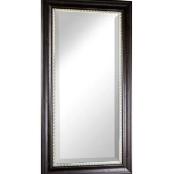 Full Length & Floor Mirrors-Kirkland's Home Espresso Framed Leaner Mirror