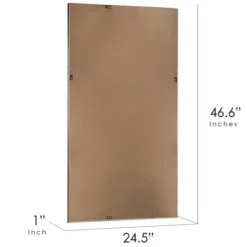 Full Length & Floor Mirrors-Kirkland's Home Espresso Framed Leaner Mirror