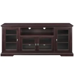 Tv Stands & Media Consoles-Kirkland's Home Espresso Wood Highboy Tv Stand Brown