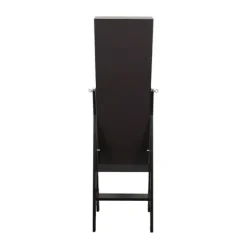 Full Length & Floor Mirrors-Kirkland's Home Espresso Wood Mirror Armoire Brown