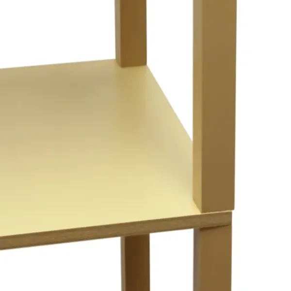 Floor Lamps-Kirkland's Home Etagere Shelf Charging Floor Lamp Tan