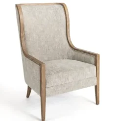 Accent Chairs-Kirkland's Home Ethan Upholstered Armchair Gray