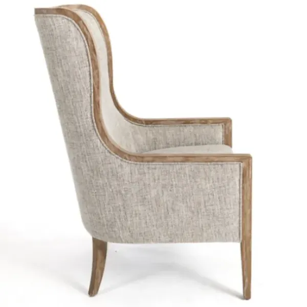 Accent Chairs-Kirkland's Home Ethan Upholstered Armchair Gray