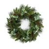 Wreaths-Kirkland's Home Eucalyptus And Pineberry Refresh Wreath Green/Red