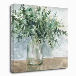 Canvas Art-Kirkland's Home Eucalyptus Bouquet Giclee Canvas Print, 30X30 In. Green/Multi