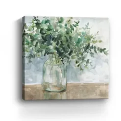 Canvas Art-Kirkland's Home Eucalyptus Bouquet Giclee Canvas Print, 40X40 In. Green/Multi