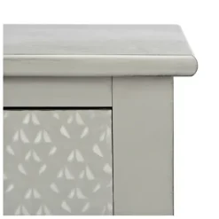 Accent & End Tables-Kirkland's Home Evelina Textured Single Drawer Accent Table Gray