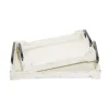 Decorative Trays-Kirkland's Home Evelyn Cream Narrow Decorative Tray Ivory