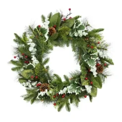 Wreaths-Kirkland's Home Ever S And Eucalyptus Berry Wreath Green