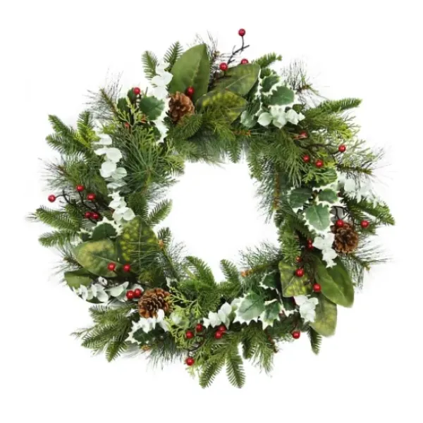 Wreaths-Kirkland's Home Ever S And Eucalyptus Berry Wreath Green