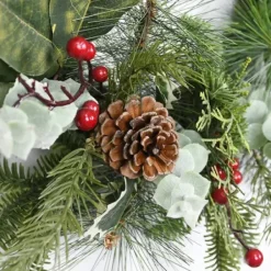 Wreaths-Kirkland's Home Ever S And Eucalyptus Berry Wreath Green