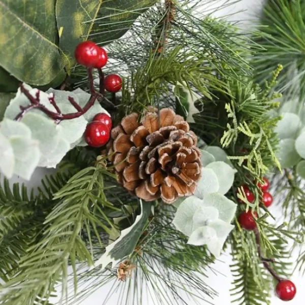 Wreaths-Kirkland's Home Ever S And Eucalyptus Berry Wreath Green