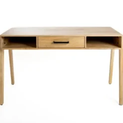 Office Furniture-Kirkland's Home Everett Mango Wood Desk Brown
