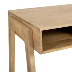 Office Furniture-Kirkland's Home Everett Mango Wood Desk Brown