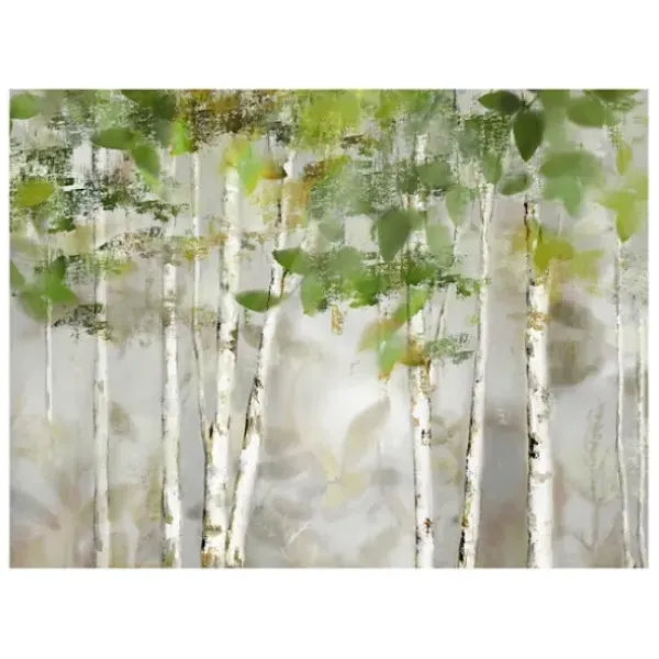 Canvas Art-Kirkland's Home Evergreen Forest Giclee Canvas Art Print Green/Tan