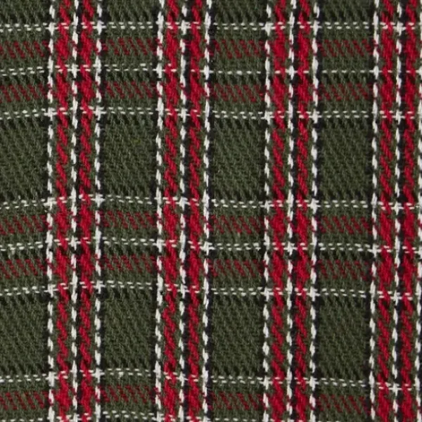 Blankets & Throws-Kirkland's Home Evergreen Forest Plaid Cotton Throw Green/Red
