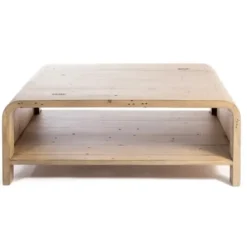 Coffee Tables-Kirkland's Home Everson Wood Coffee Table Tan