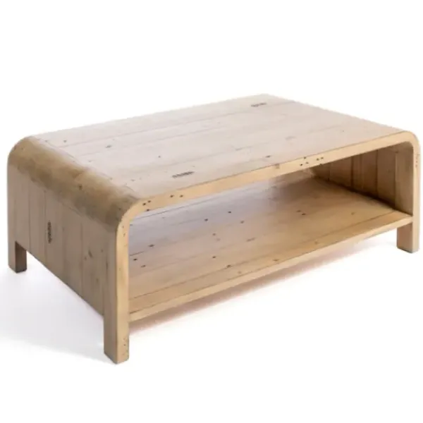 Coffee Tables-Kirkland's Home Everson Wood Coffee Table Tan