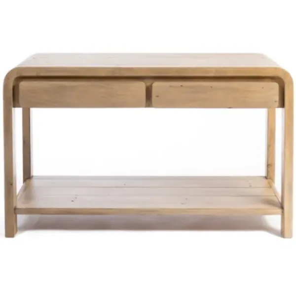 Console Tables-Kirkland's Home Everson Wood Console Table Tan