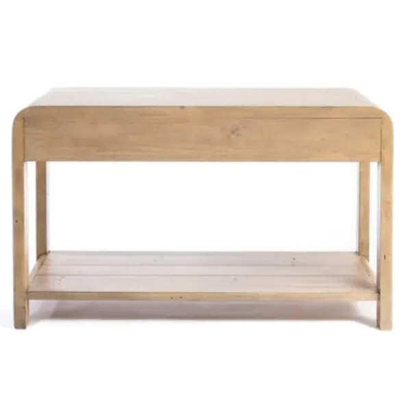 Console Tables-Kirkland's Home Everson Wood Console Table Tan