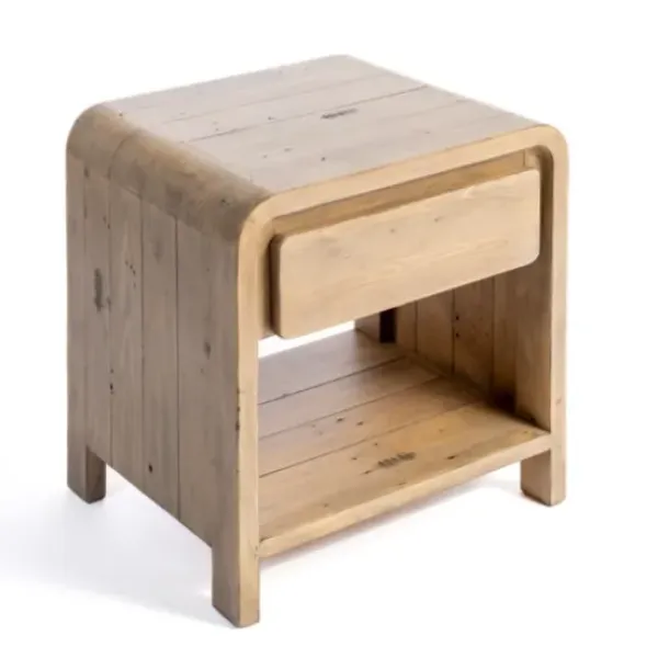 Accent & End Tables-Kirkland's Home Everson Wood Side Table Tan