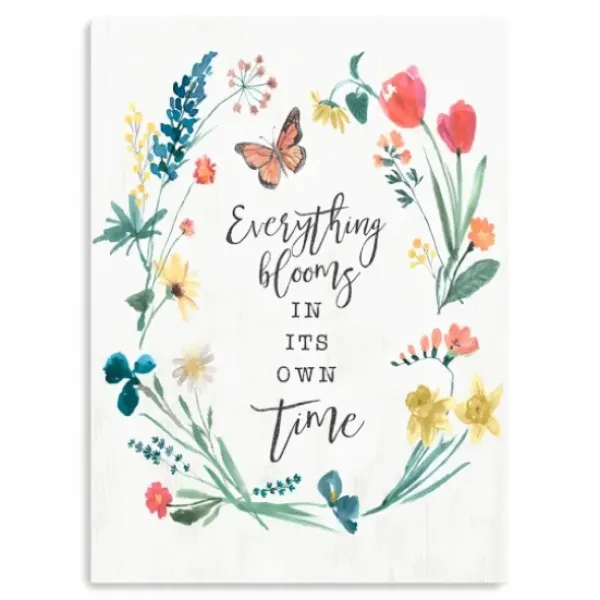 Canvas Art-Kirkland's Home Everything Blooms Canvas Art Print White/Multi