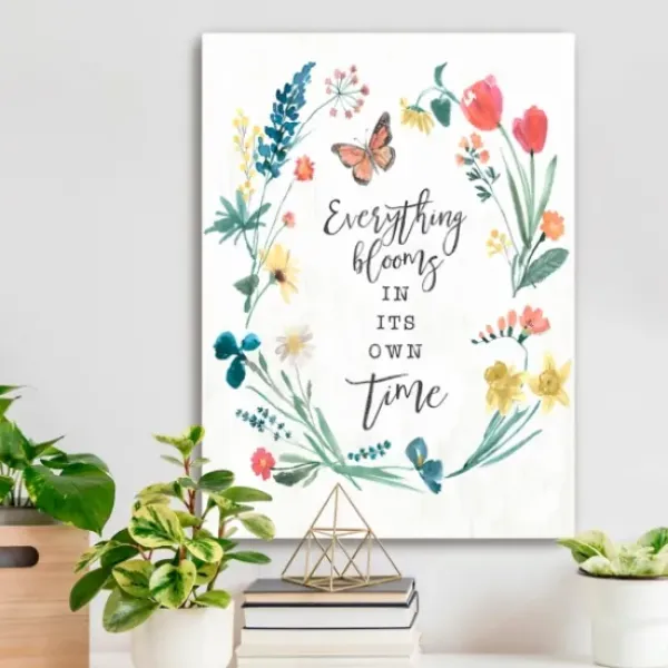 Canvas Art-Kirkland's Home Everything Blooms Canvas Art Print White/Multi