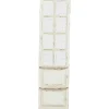 Wall Plaques-Kirkland's Home Evie Distressed Ivory Wood Door Wall Plaque White