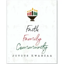 Wall Plaques-Kirkland's Home Faith Family Kwanzaa Wall Plaque
